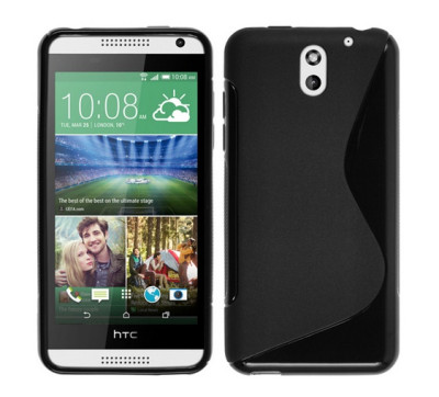 Силиконови гърбове Силиконови гърбове за HTC Силиконов гръб ТПУ S-Case за HTC Desire 610 черен